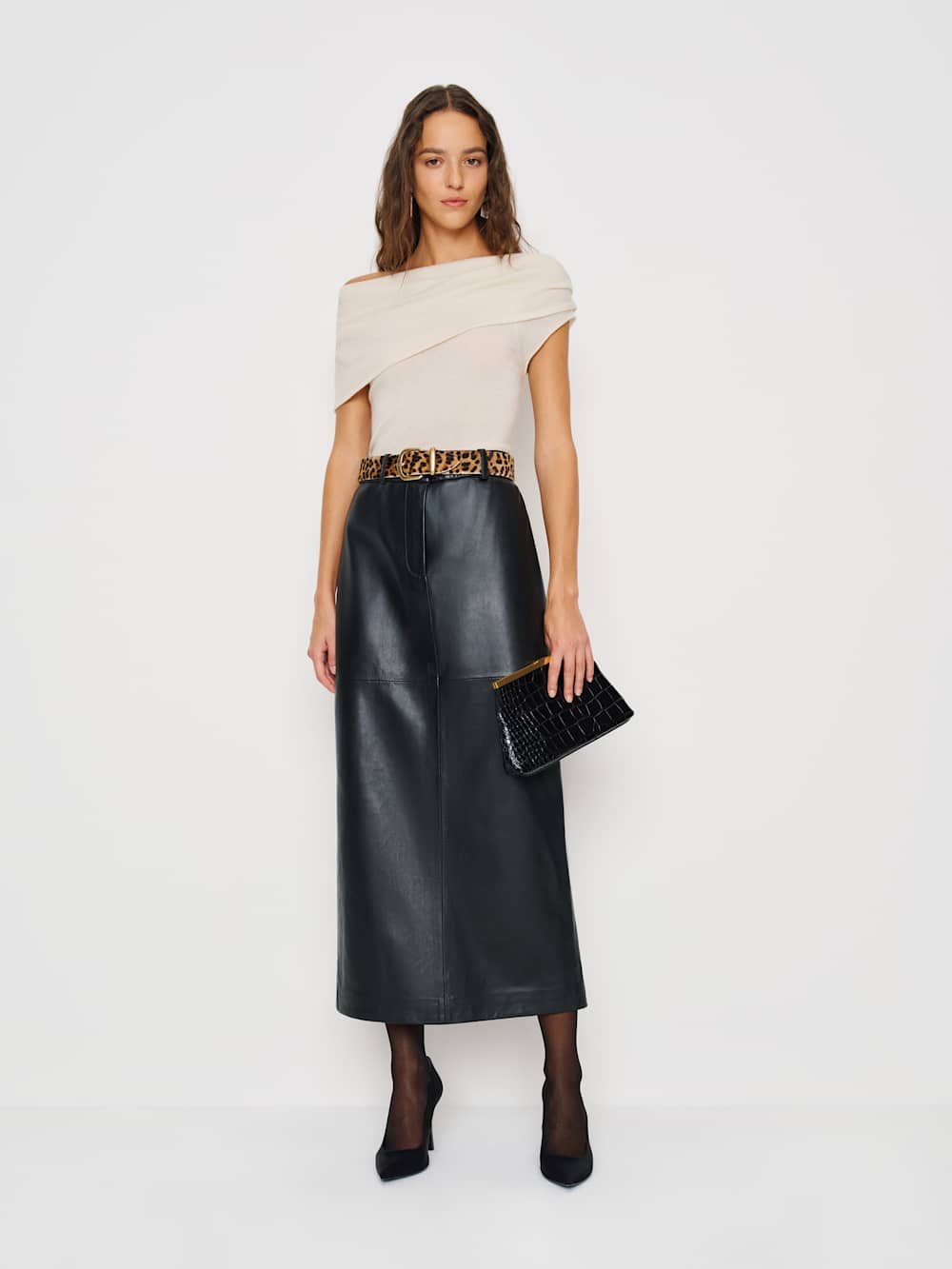 Reformation Covie Cashmere Sweater - Gossamer