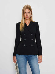 Reformation Caden Blazer - Black