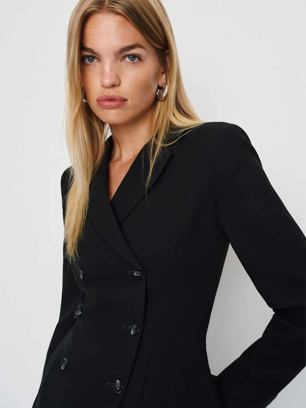 Reformation Caden Blazer - Black