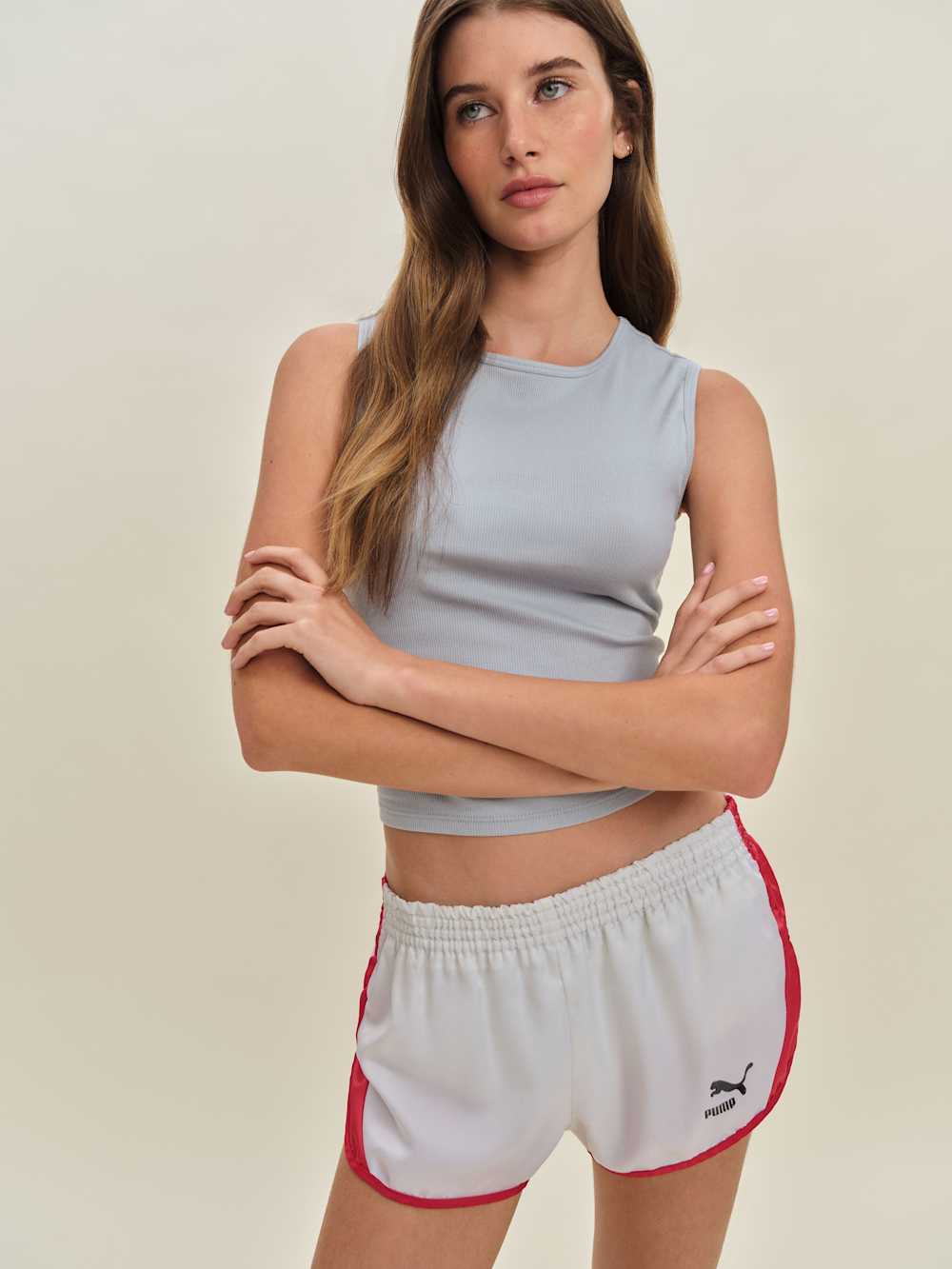 Reformation Vintage Harris Short - White
