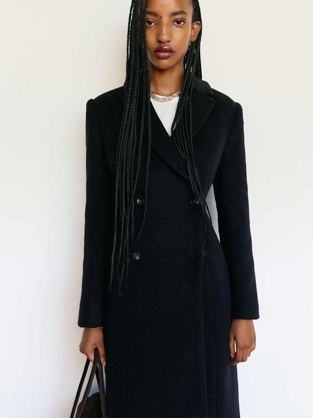 Reformation Dakota Coat - Black