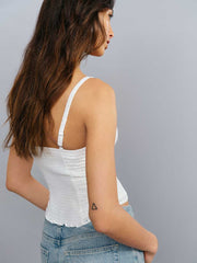 Reformation Hattie Top - White Eyelet