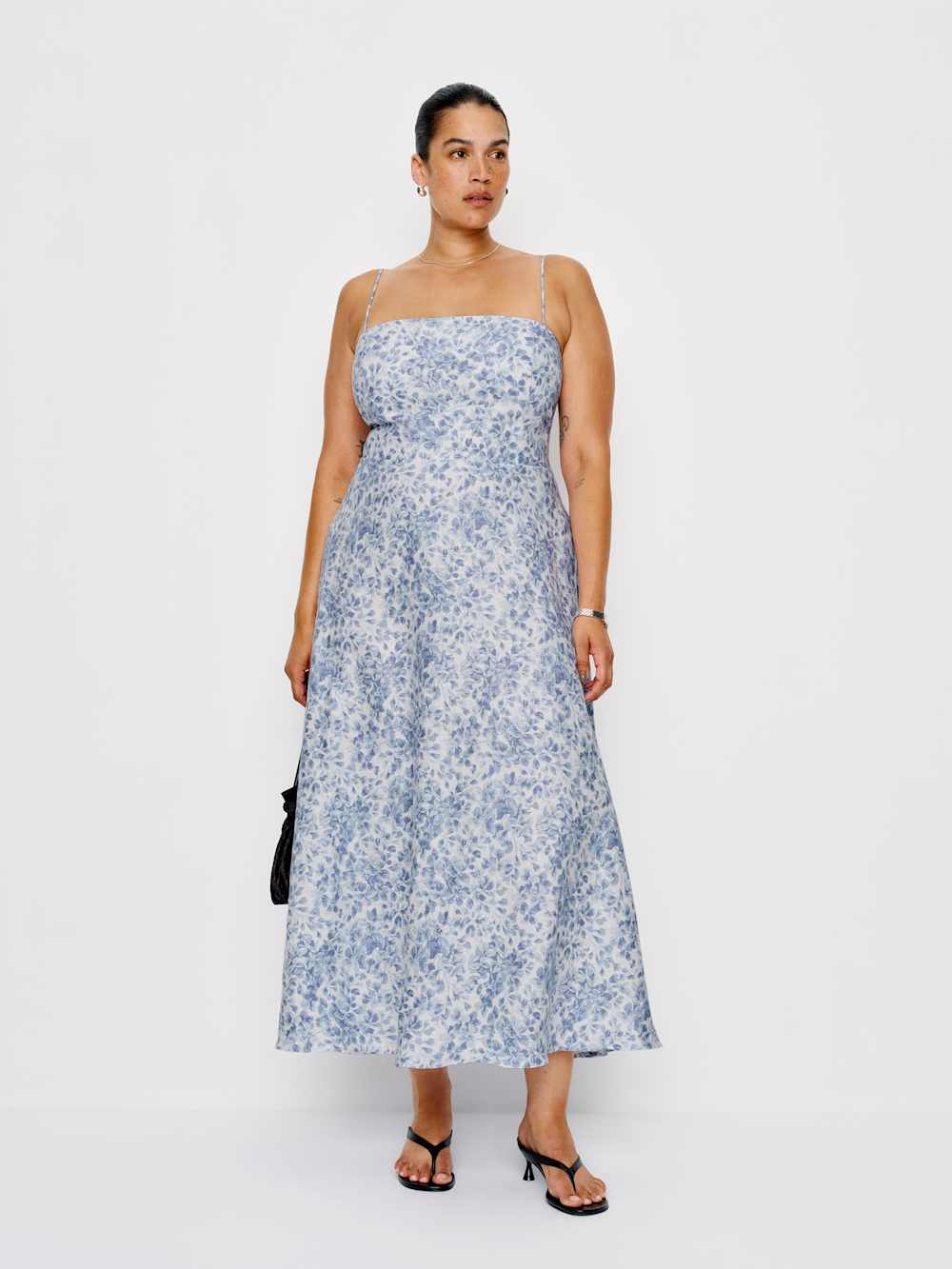 Reformation Monette Linen Dress Es - Chloe