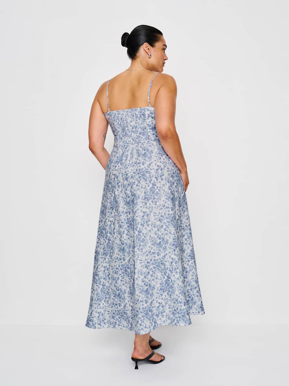 Reformation Monette Linen Dress Es - Chloe