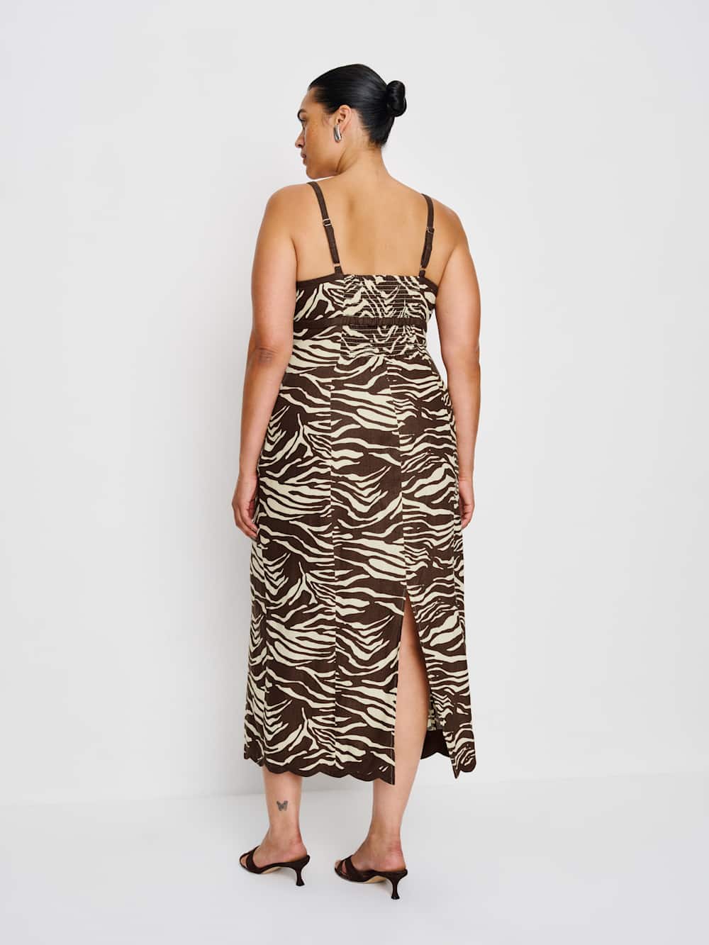 Reformation Sara Linen Dress Es - Stampede