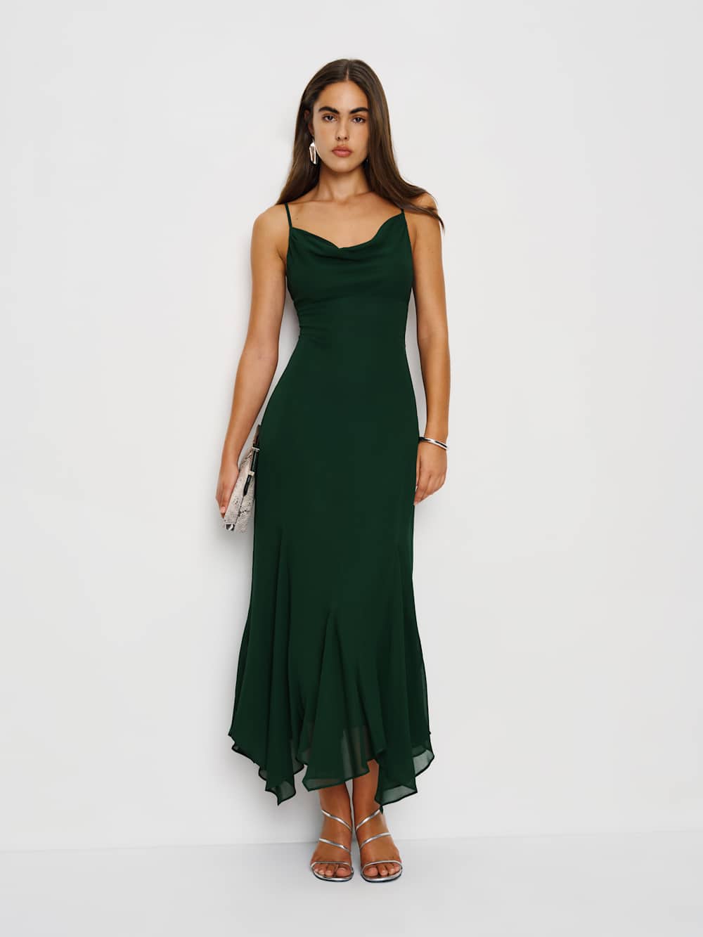Reformation Lluvia Dress - Forest