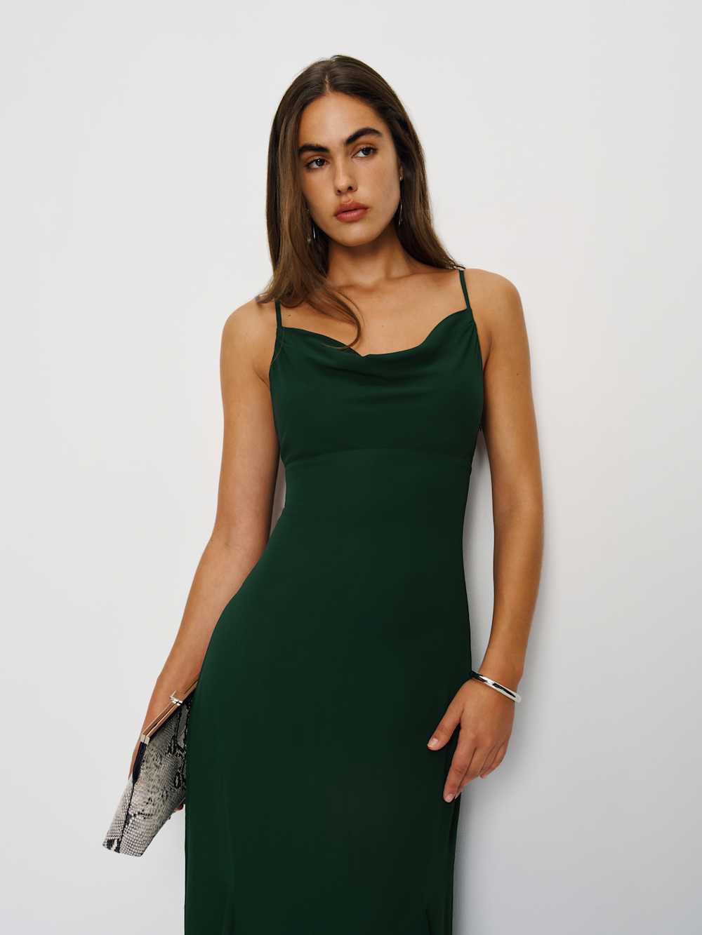 Reformation Lluvia Dress - Forest