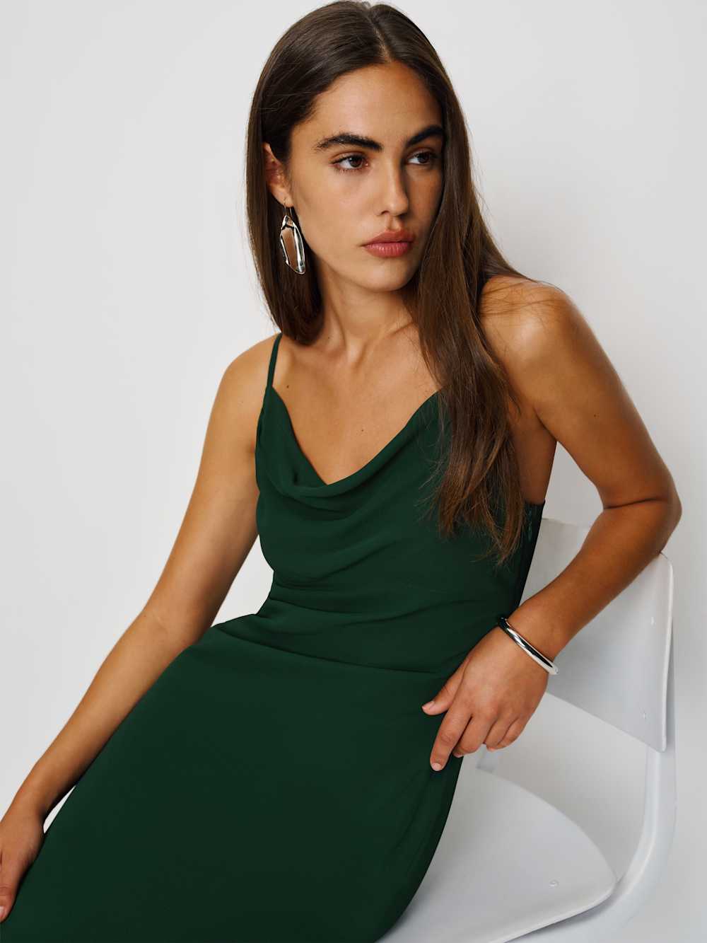 Reformation Lluvia Dress - Forest
