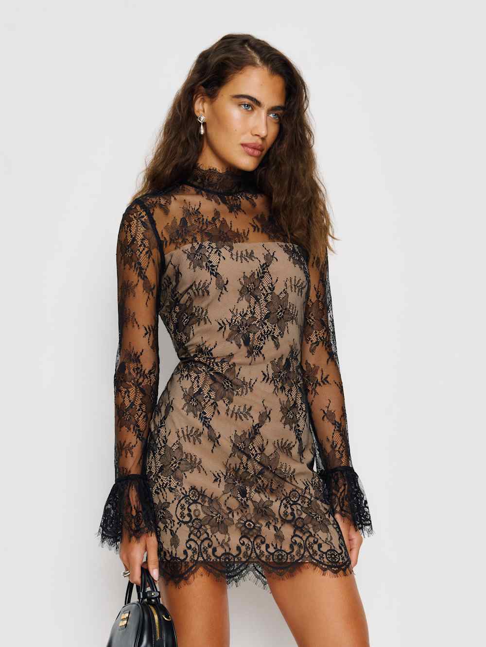 Reformation Teanna Dress - Black