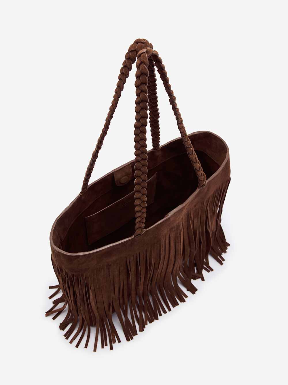 Reformation Luna Tote Bag - Espresso Suede