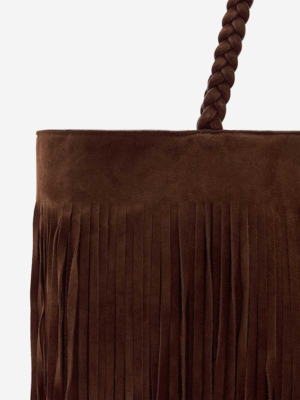 Reformation Luna Tote Bag - Espresso Suede