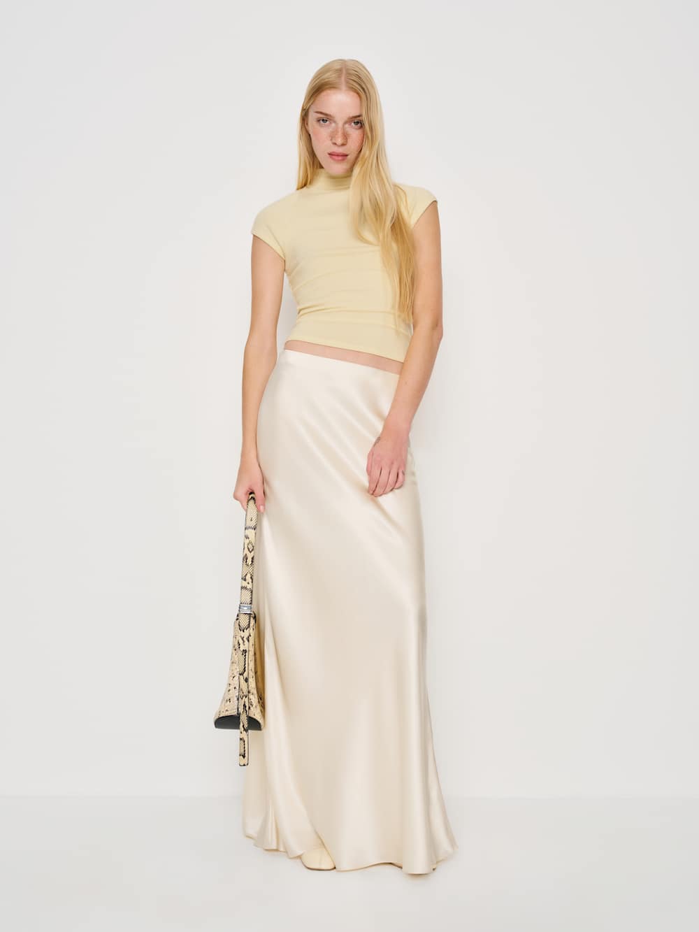 Reformation Pien Knit Top - Custard