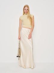 Reformation Pien Knit Top - Custard