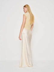Reformation Pien Knit Top - Custard