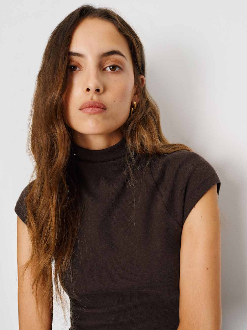 Reformation Pien Knit Top - Mole