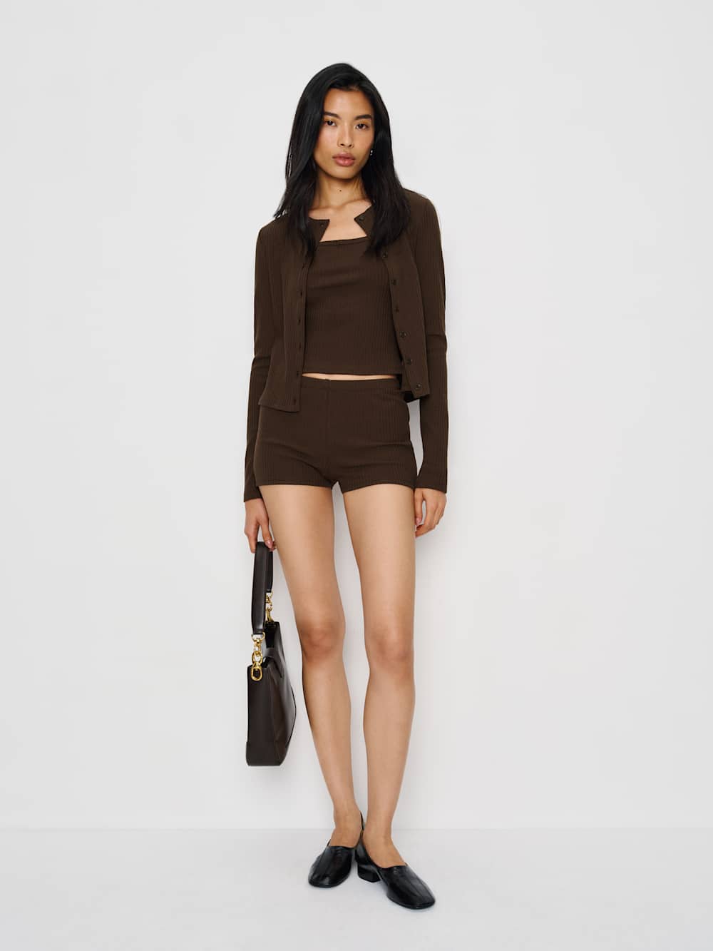 Reformation Kai Knit Three Piece - Mole