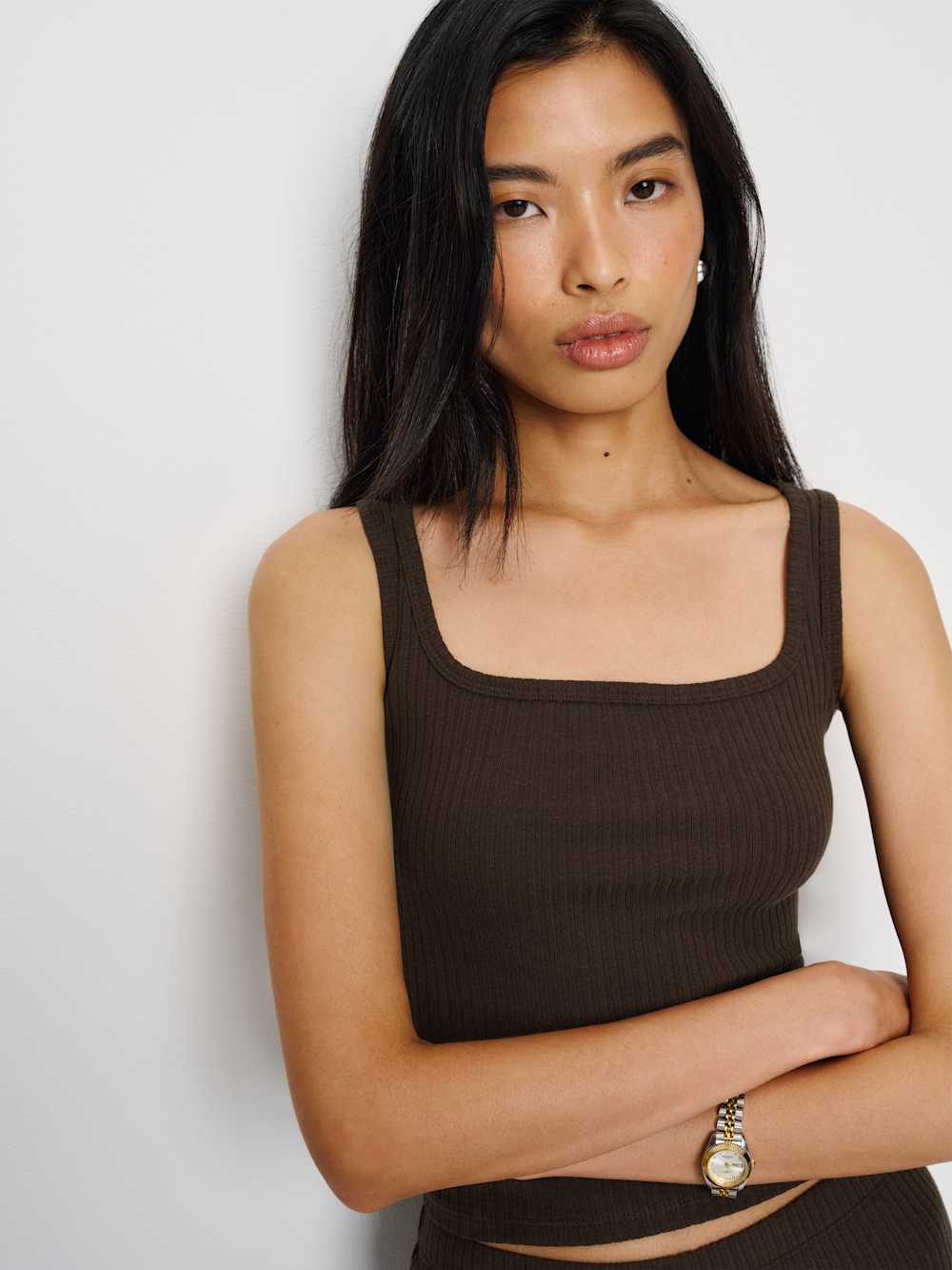 Reformation Kai Knit Three Piece - Mole