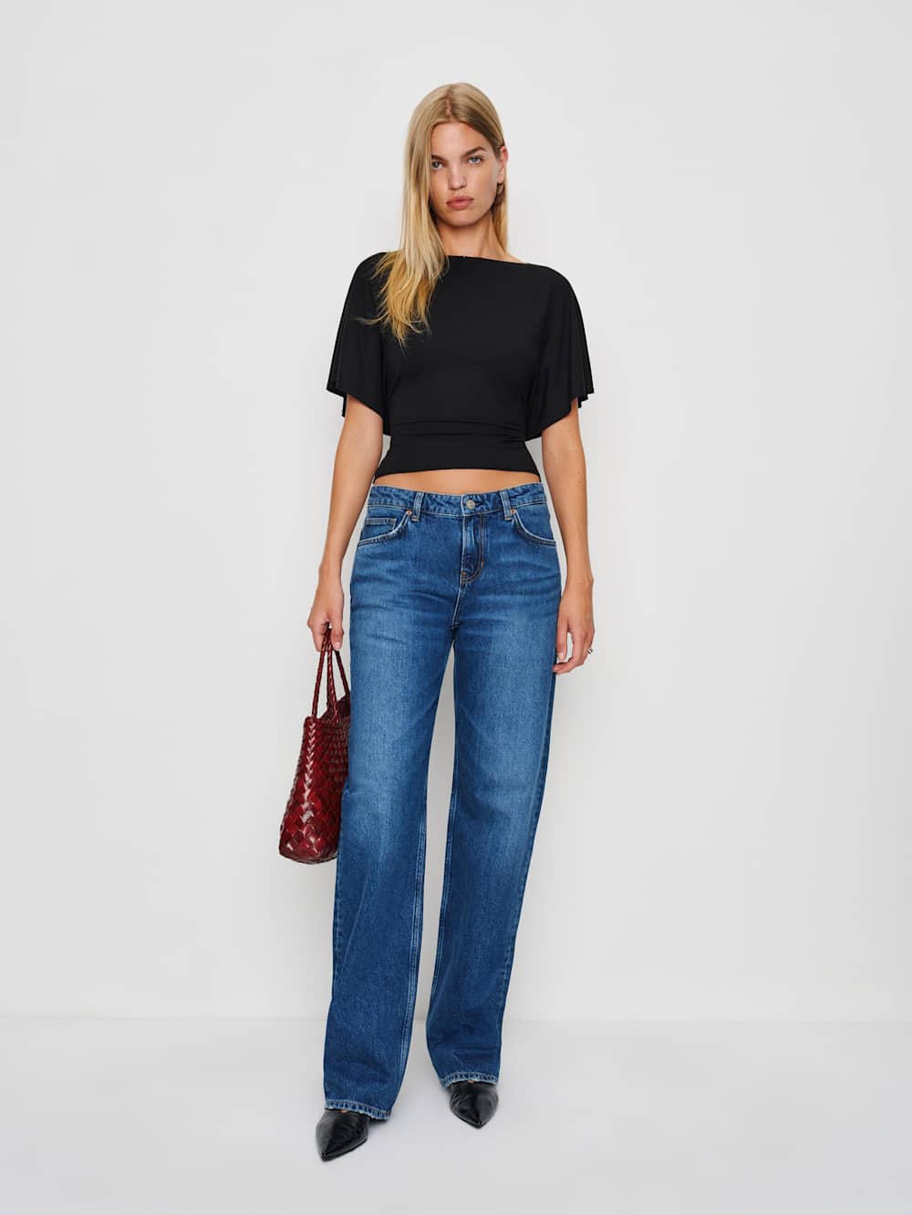 Reformation Avery Knit Top - Black