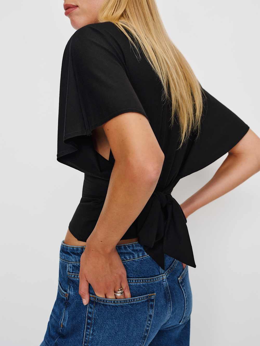 Reformation Avery Knit Top - Black