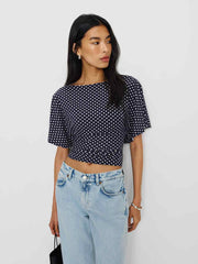 Reformation Avery Knit Top - Dream Dot