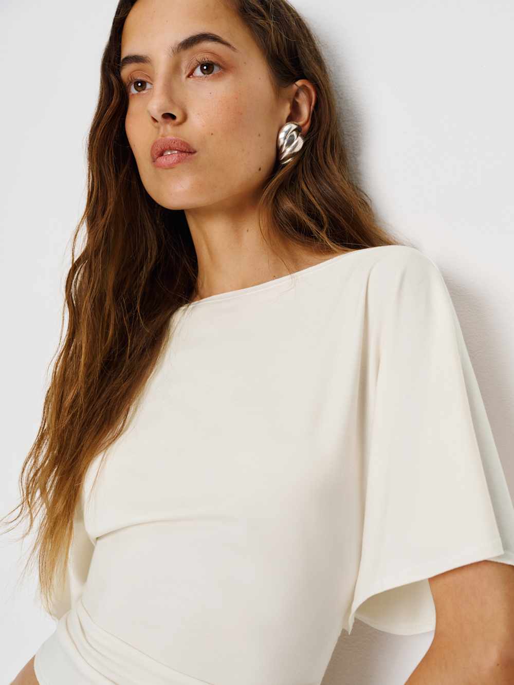 Reformation Avery Knit Top - Fior Di Latte
