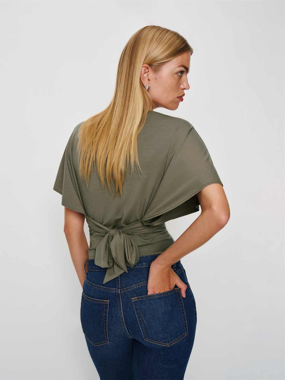 Reformation Avery Knit Top - Poppyseed