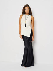 Reformation Walker Knit Top - Fior Di Latte