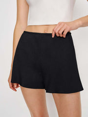 Reformation Gale Mid Rise Bias Short - Black