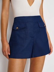 Reformation Trixie Linen Short - Danube