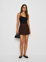 Reformation Dion Skirt - Cafe