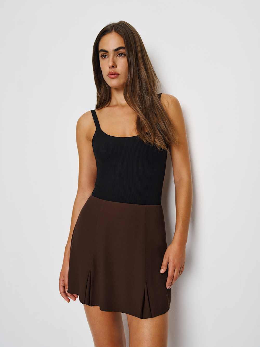 Reformation Dion Skirt - Cafe