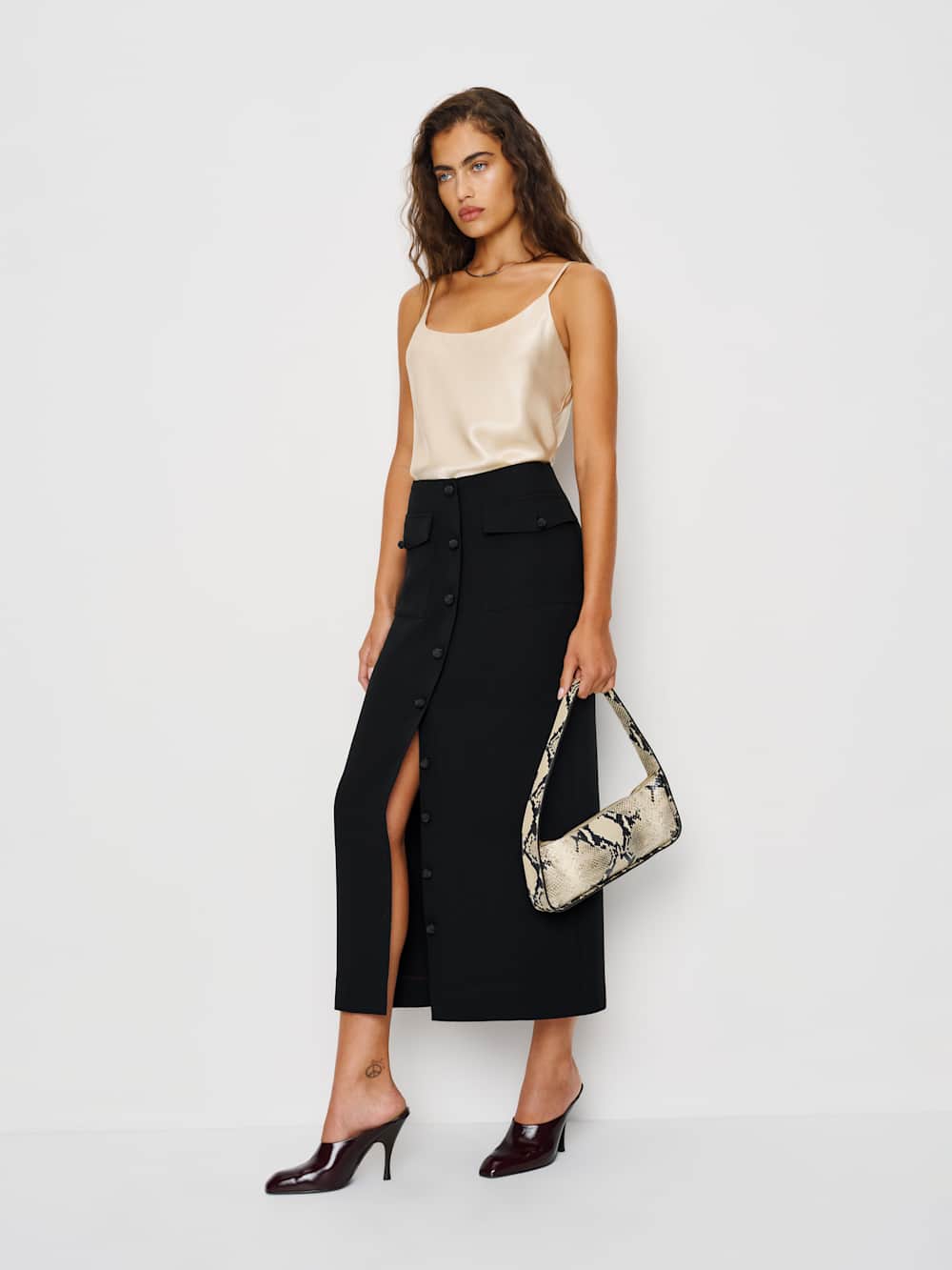 Reformation Britt Skirt - Black