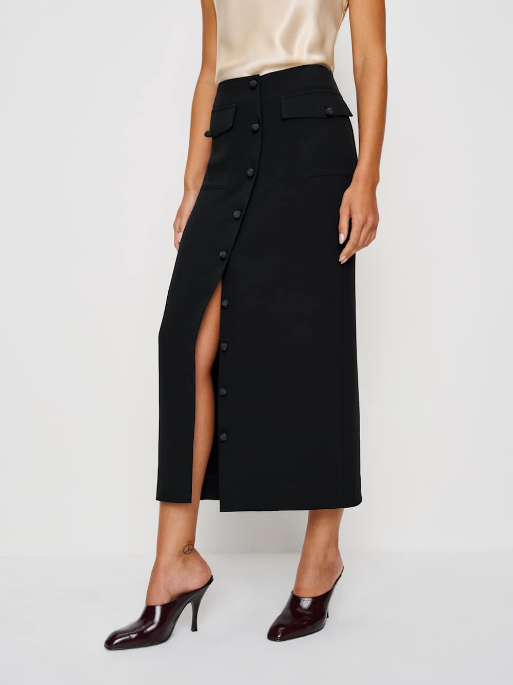 Reformation Britt Skirt - Black
