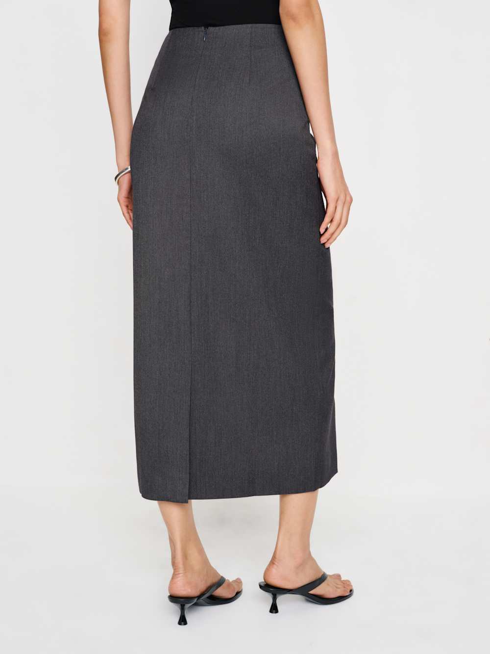 Reformation Britt Skirt - Charcoal