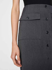 Reformation Britt Skirt - Charcoal