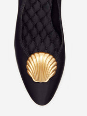 Reformation Henrietta Pump - Black Satin