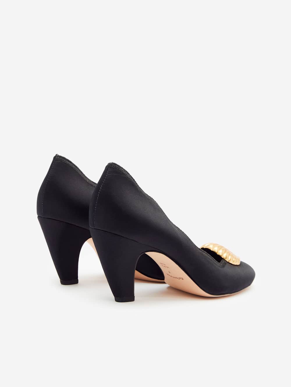 Reformation Henrietta Pump - Black Satin