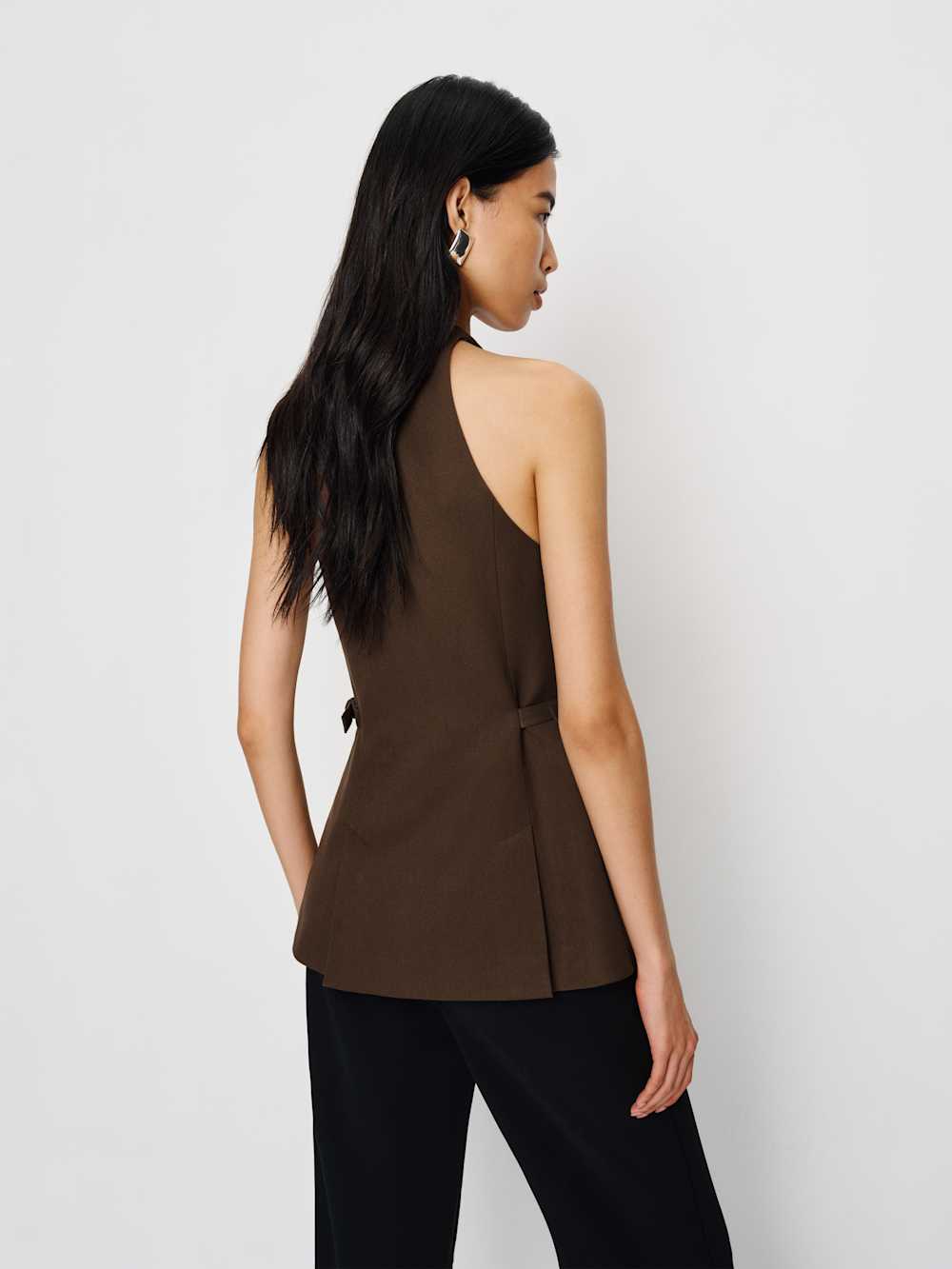 Reformation Rowe Vest - Brown
