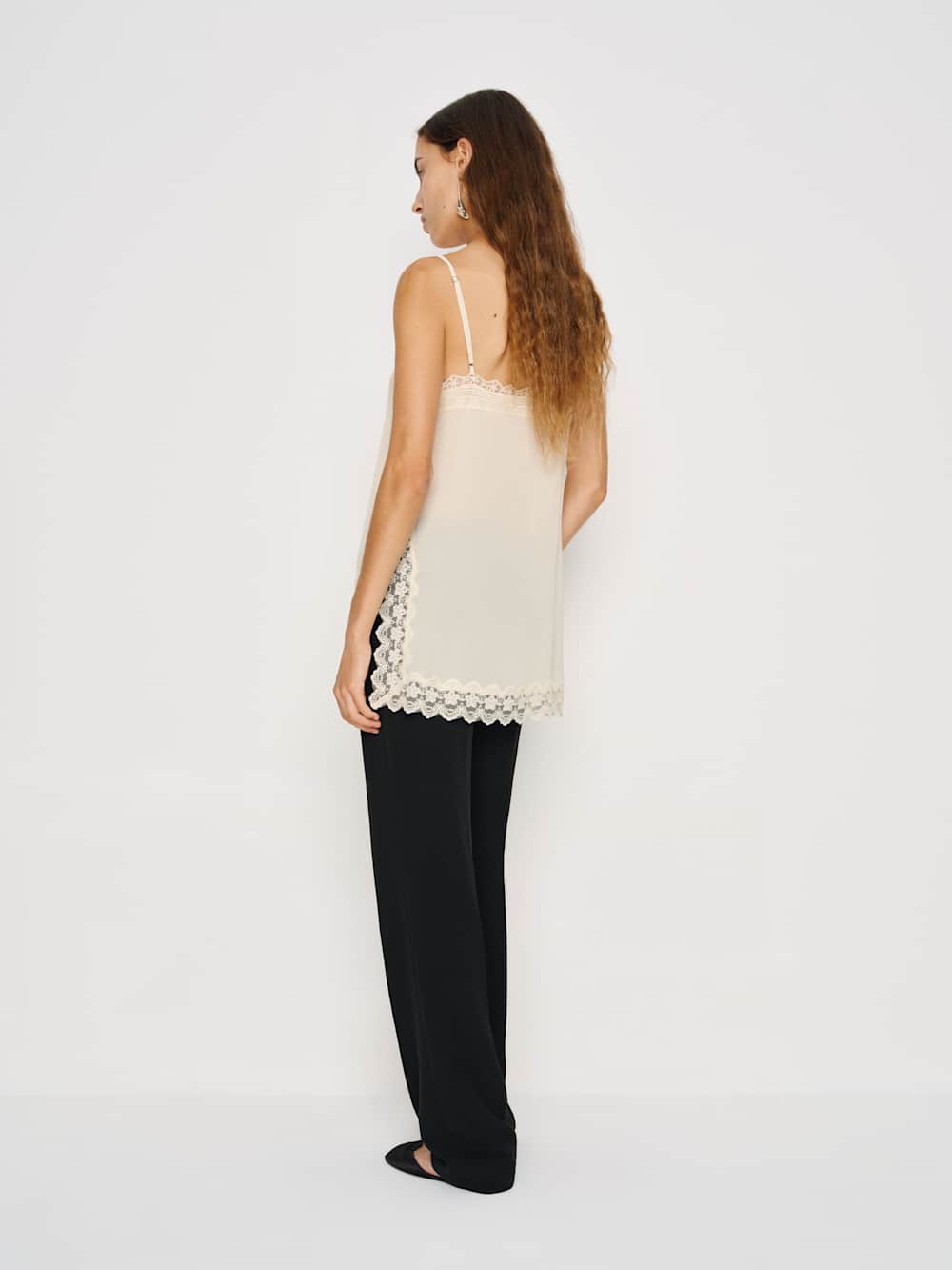 Reformation Bijou Sheer Top - Cream