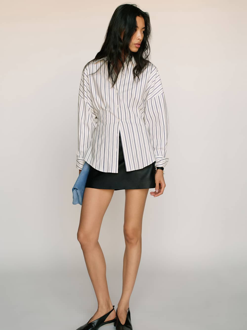 Reformation Vanta Shirt - Summer Day Stripe