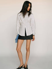 Reformation Vanta Shirt - Summer Day Stripe