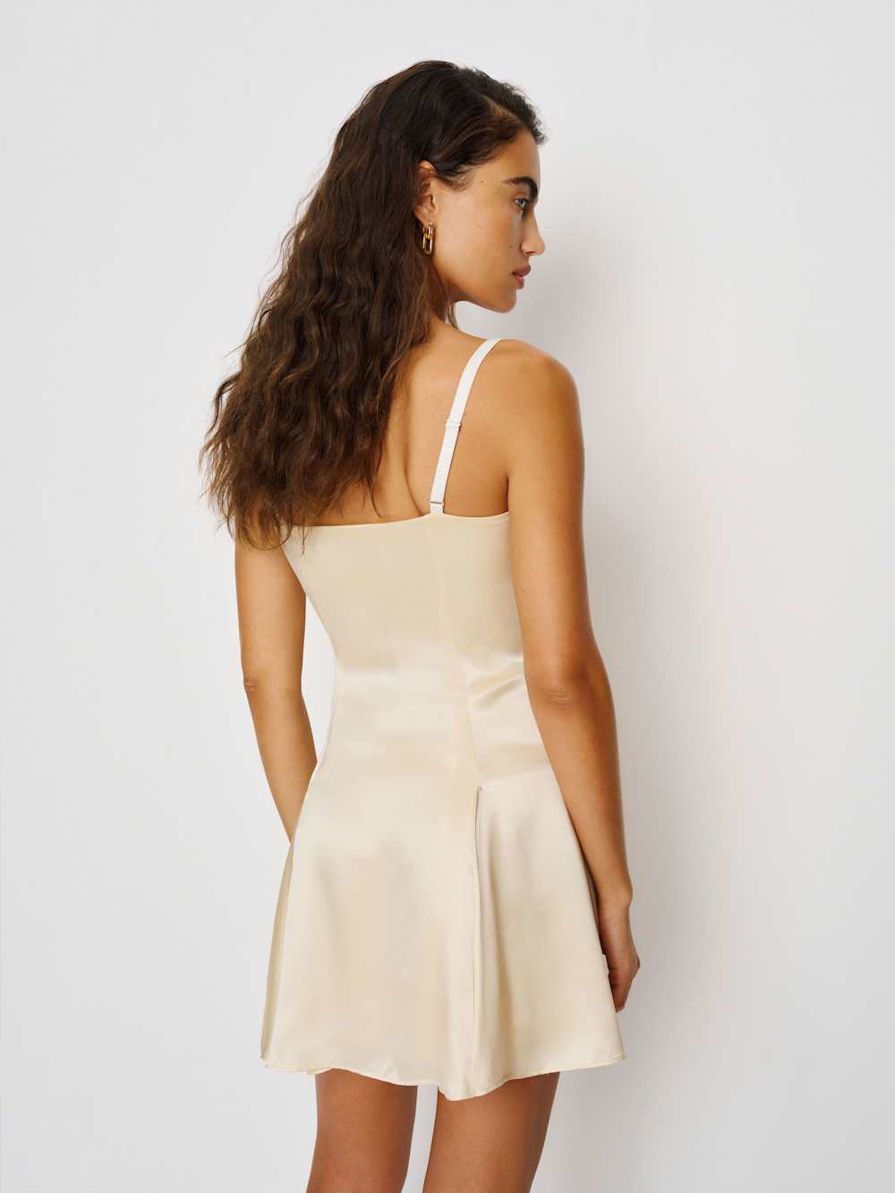 Reformation Arlette Silk Dress - Sugar