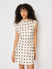Reformation Rory Silk Dress - Sundae Dot