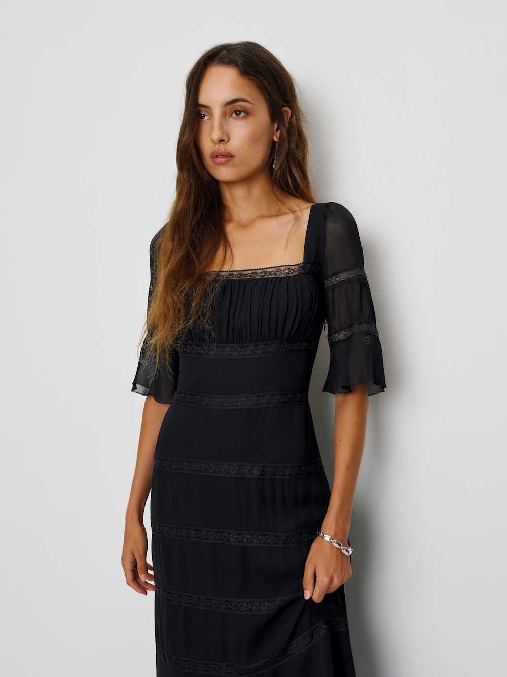Reformation Laverna Dress - Black