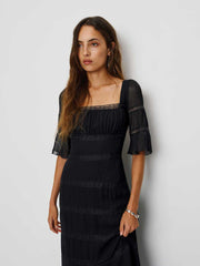 Reformation Laverna Dress - Black