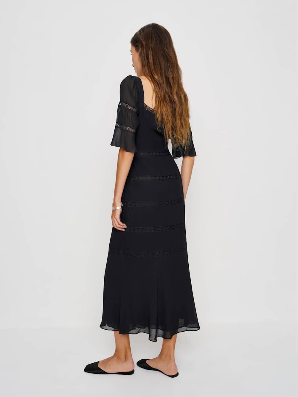 Reformation Laverna Dress - Black