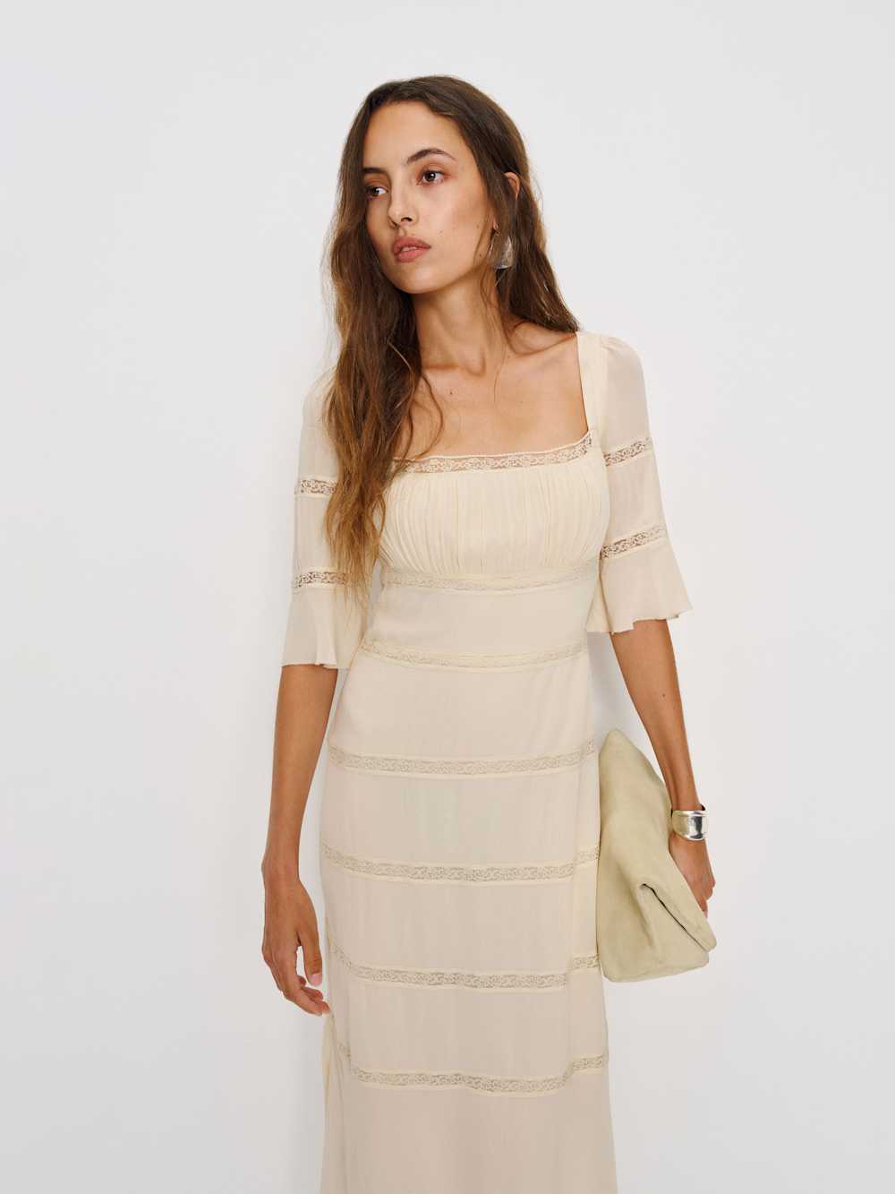 Reformation Laverna Dress - Cream
