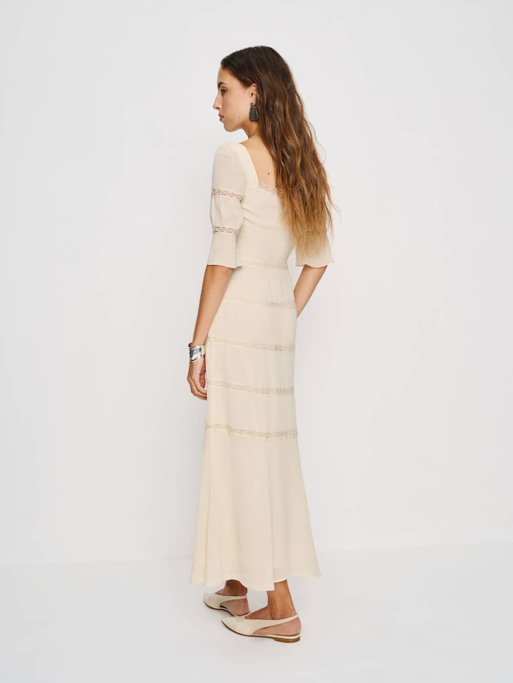 Reformation Laverna Dress - Cream