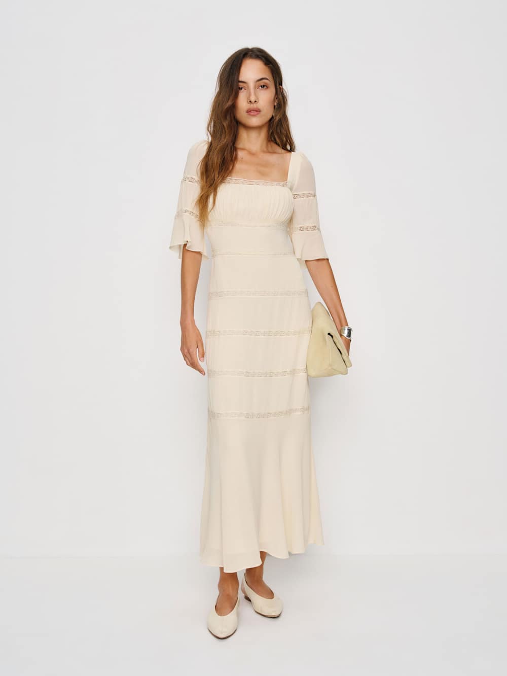 Reformation Laverna Dress - Cream