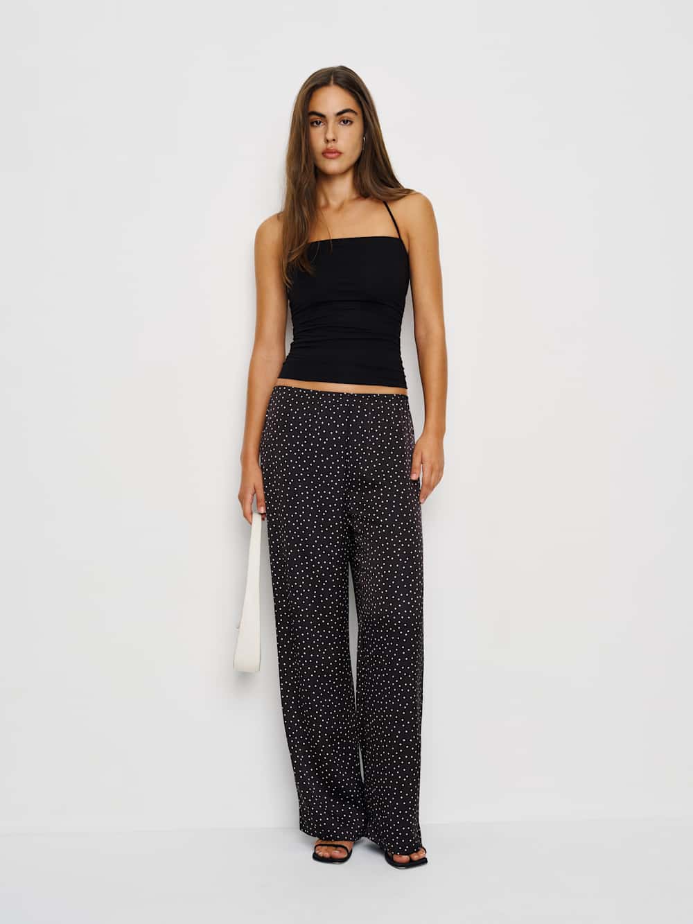 Reformation Joni Knit Top - Black